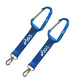 Custom Carabiner with Lanyard & Hook, 1"W x 4"L